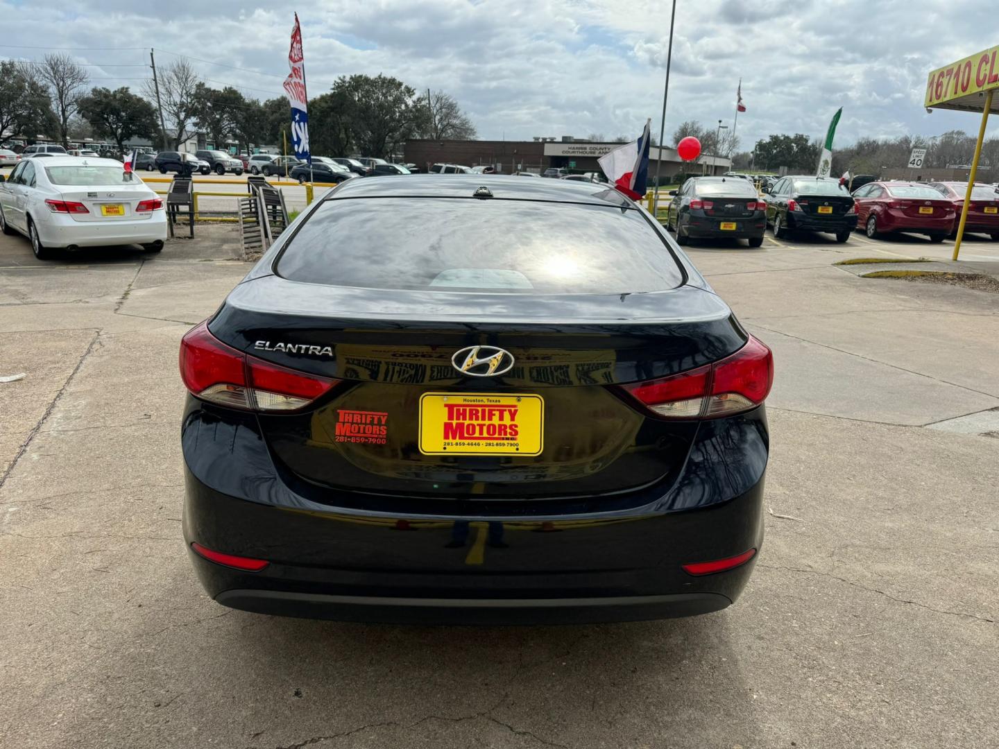 2016 Hyundai Elantra (KMHDH4AEXGU) , located at 16710 Clay Rd., Houston, TX, 77084, (281) 859-7900, 29.834864, -95.656166 - Photo#2